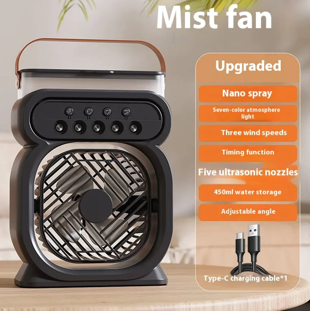 Portable USB Air Cooler Fan