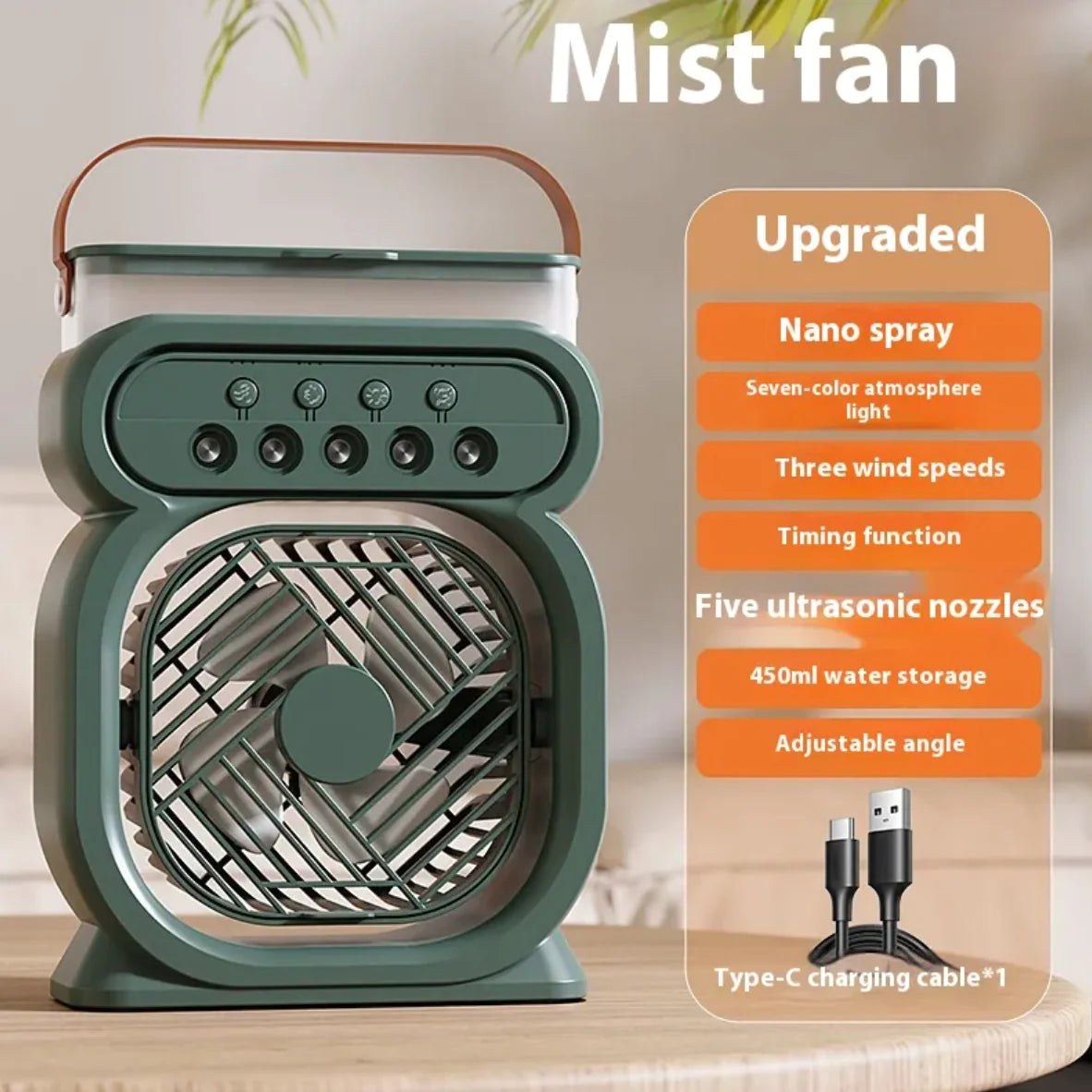 Portable USB Air Cooler Fan