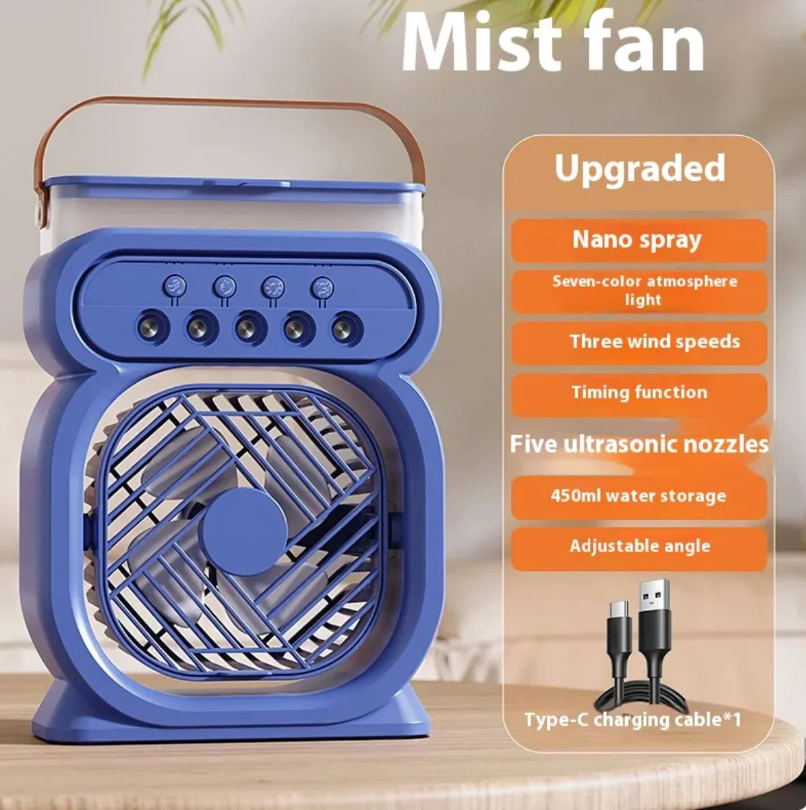 Portable USB Air Cooler Fan