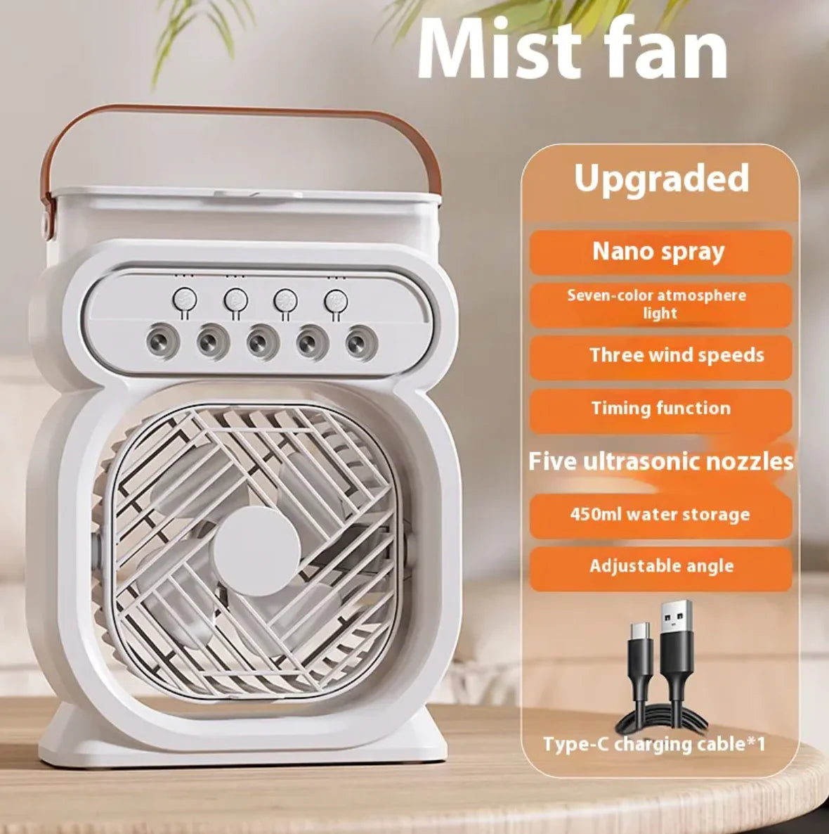 Portable USB Air Cooler Fan